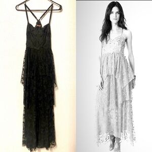 Free People Black Lace Dress